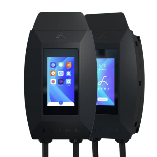 Grizzl-E Cargador Alpha Level 2 para vehículos eléctricos (EV) de hasta 40 amperios, estación de carga rápida para automóvil eléctrico para interiores y exteriores, enchufe NEMA 14-50, cable premium de 24 pies