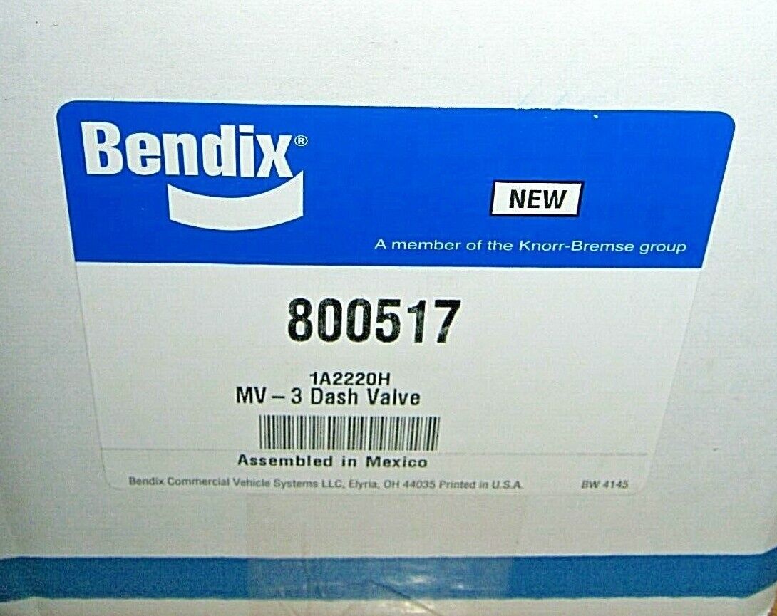 GENUINE BENDIX MV-3 PARKING AIR BRAKE DASH CONTROL VALVE pn - 800517 ...