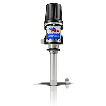 AlphaWorks Tambor de bomba de transferencia de aceite 10.6GPM/40LPM 5:1 de alta presión o 7.4GPM/28LPM Doble acción 3:1 de alto flujo (no para gas o diesel) (bomba de tambor de transferencia de aceite de alta presión 5:1)