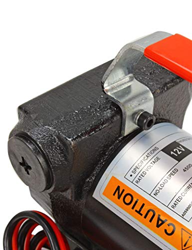 BLACKHORSE-RACING Bomba de transferencia de combustible eléctrica portátil de 12 V CC, aceite de queroseno diésel, motor de bomba de transferencia de combustible comercial