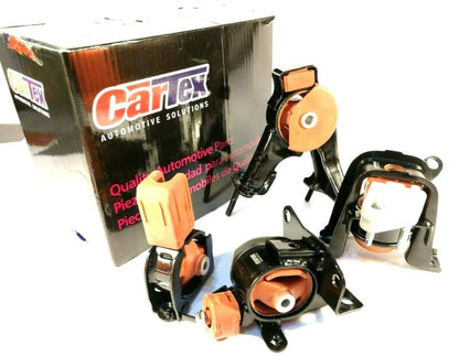 Premiun Engine Mount Kit Cartex (4) Toyota Corolla 03-08 Automatic Transmission