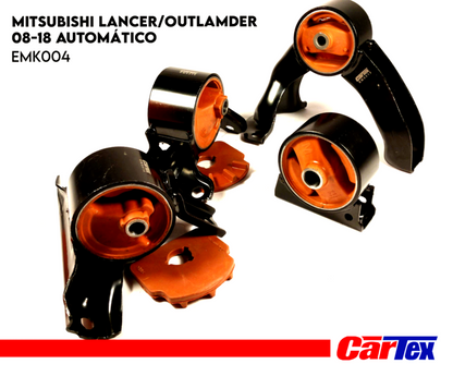 Engine Mount Kit (4) Lancer 08-18, Outlander Sports 2.0 Automatic Transmission