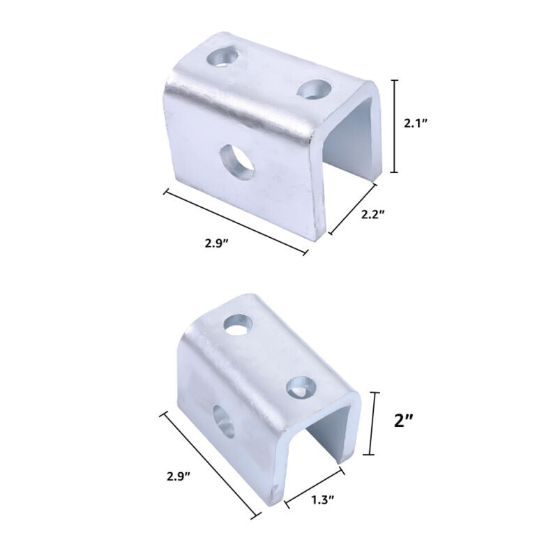 Heavy Duty 3500 lbs Trailer Axle Suspension Kit Leaf spring, Hanger & U Bolt kit