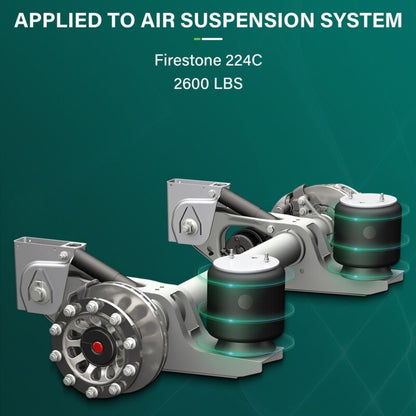 Pair Heavy Duty 2600 LBS Air Bags Suspension Spring For 3/8" 1/2" NPT Port