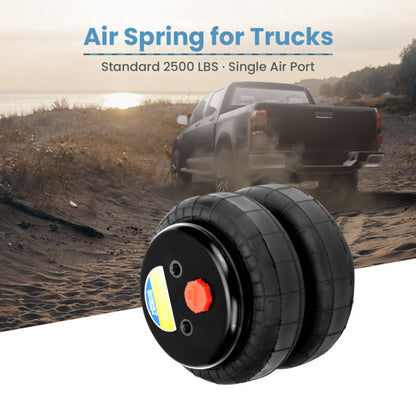 2 Packs Air Ride Suspension Bag Standard 2500 lb 1/2"npt Single Port Heavy Duty