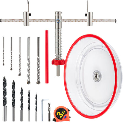 VEVOR Adjustable Hole Saw Cutter Kit Hole Cutter 1-5/8" to 8" w/PC Dust Shield