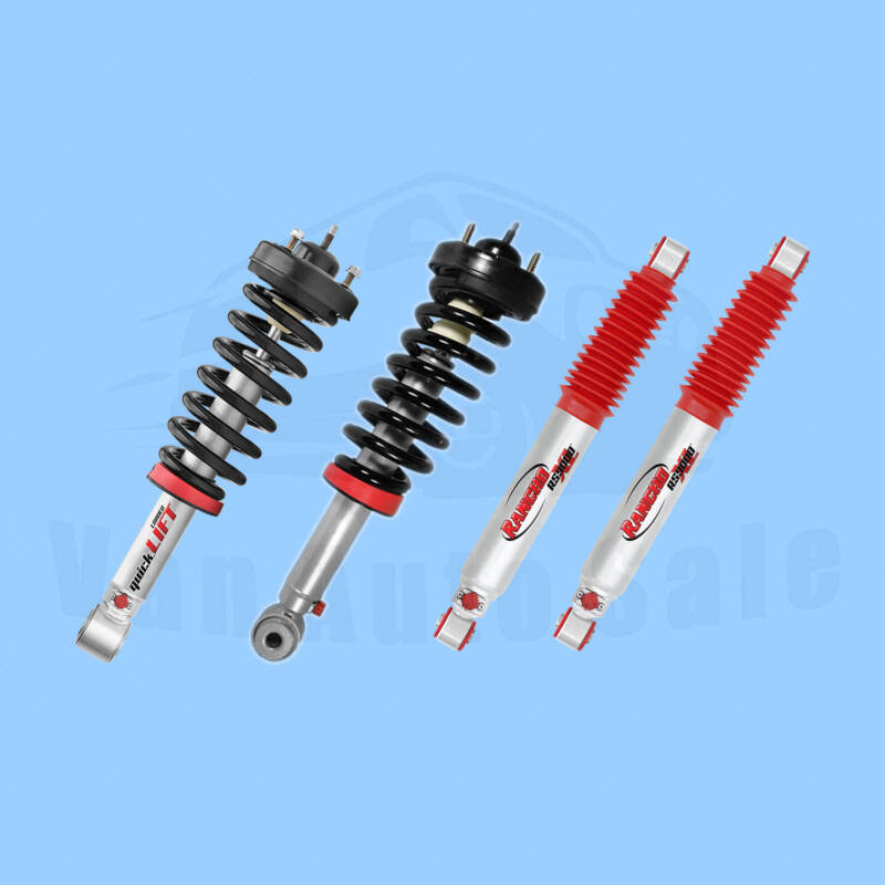 Rancho Kit 4 Front & Rear Strut & RS9000XL shocks for Ford F-150 2009-2013 4WD