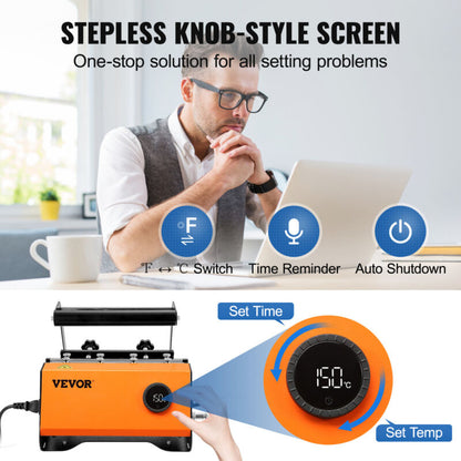 Taza VEVOR Prensa de calor Vaso Máquina de prensa de calor Impresión por sublimación Taza de 11-30 oz