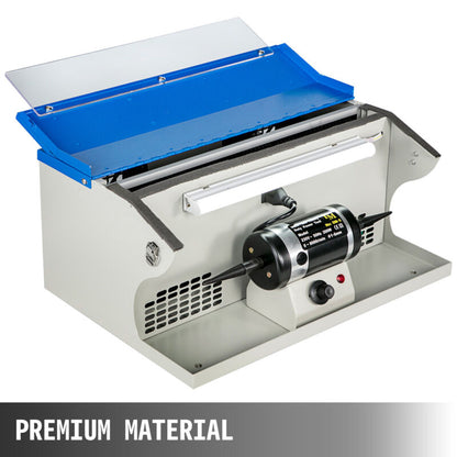 VEVOR Jewelry Polishing Buffing Machine Dust Collector Benchtop with Light 110V