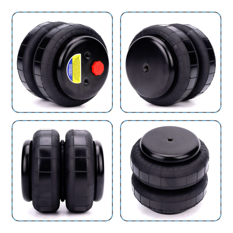 2 Packs Air Ride Suspension Bag Standard 2500 lb 1/2"npt Single Port Heavy Duty