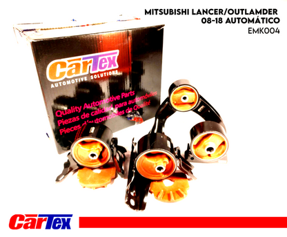 Engine Mount Kit (4) Lancer 08-18, Outlander Sports 2.0 Automatic Transmission