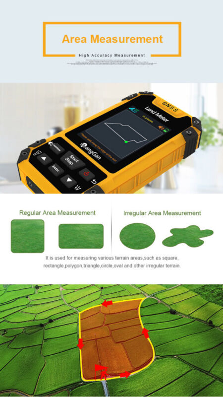 S4 GPS Land Meter Equipo profesional Receptor GNSS Herramienta de distancia de área