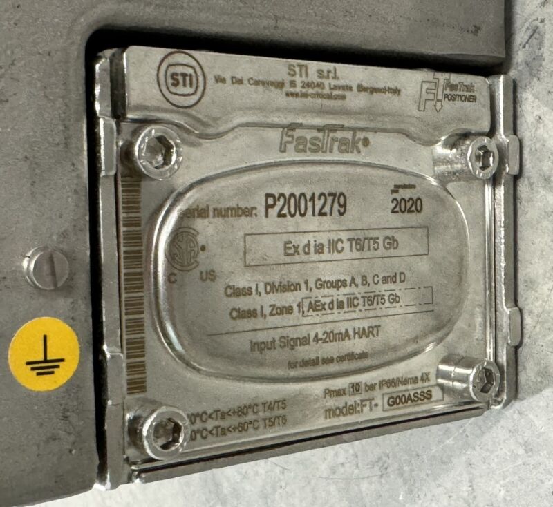 IMI STI FasTrak Digital-Pneumatic Valve Controller Positioner HART FT-G00ASSS