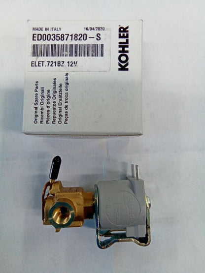 Genuine Kohler Diesel Lombardini ED0035871820-S Fuel Shutoff Solenoid Valve