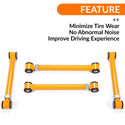 Adjustable Front Upper Lower Control Arms for 1994-2009 Dodge Ram 4x4 0-6" Lift