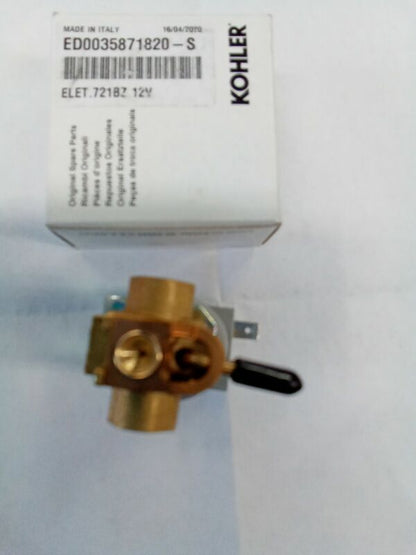 Genuine Kohler Diesel Lombardini ED0035871820-S Fuel Shutoff Solenoid Valve
