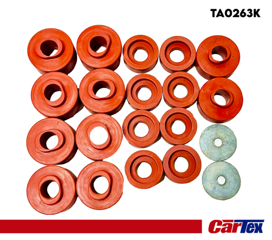 Replacement Body Mount BUJES Kits 20Pcs, Ford F-250/F-350 Super Duty 1999-2018