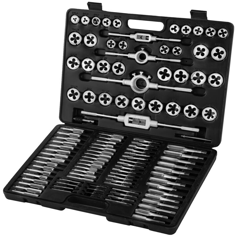 VEVOR 110PCS Tap and Die Combination Set Tungsten Steel Case Kit Metric Tools