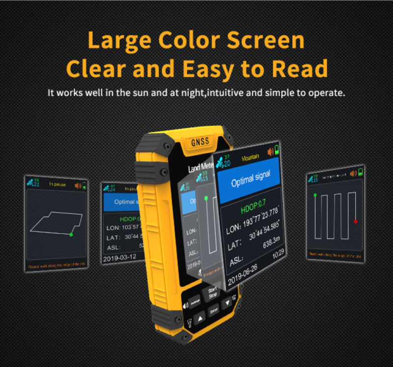 S4 GPS Land Meter Equipo profesional Receptor GNSS Herramienta de distancia de área