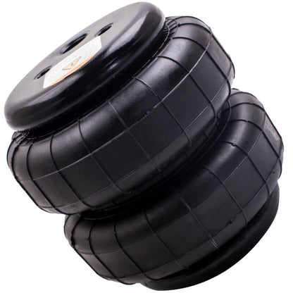 4 Pieces Heavy Duty 2500lb 1/2"NPT Double Bellow Air Suspension Spring Bag