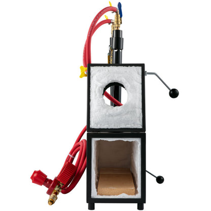 VEVOR Gas Propane Forge Furnace Burner 2Doors+2Burners Blacksmiths Farrier Metal