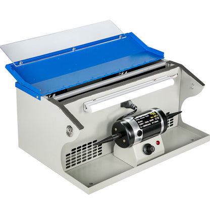 VEVOR Jewelry Polishing Buffing Machine Dust Collector Benchtop with Light 110V