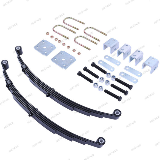 Heavy Duty 3500 lbs Trailer Axle Suspension Kit Leaf spring, Hanger & U Bolt kit