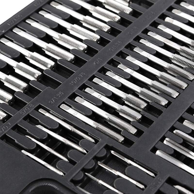 VEVOR 110PCS Tap and Die Combination Set Tungsten Steel Case Kit Metric Tools