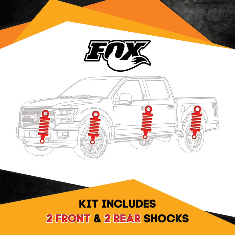 Fox Front 4-6" & Rear 4.5-6" Lift Shocks for Jeep Grand Cherokee ZJ 1993-1998