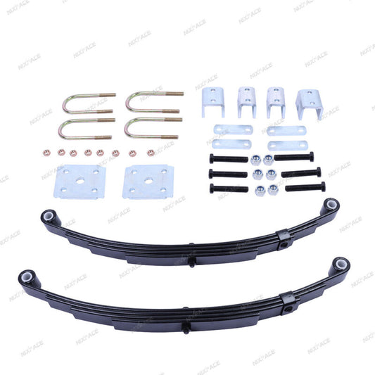 Heavy Duty 3500 lbs Trailer Axle Suspension Kit Leaf spring, Hanger & U Bolt kit