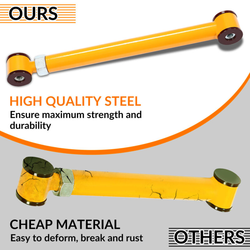 Adjustable Front Upper Lower Control Arms for 1994-2009 Dodge Ram 4x4 0-6" Lift