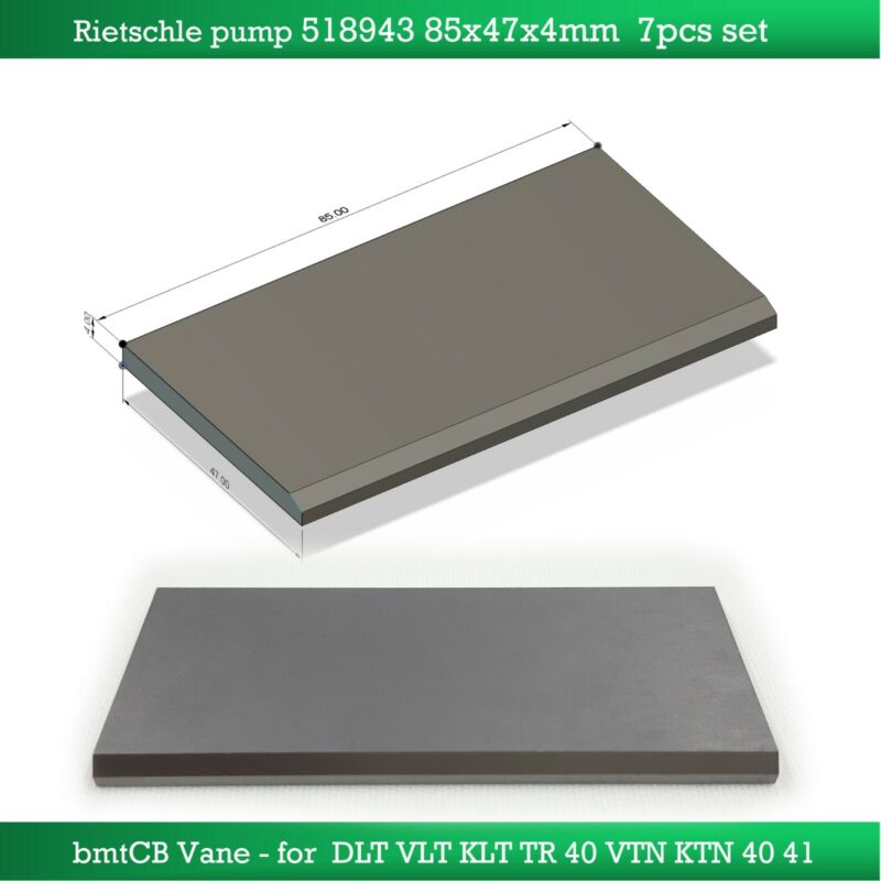 7PCS carbon vane Rietschle Pump DLT VLT KLT TR 40 VTN KTN 40 41 518943 85-47-4