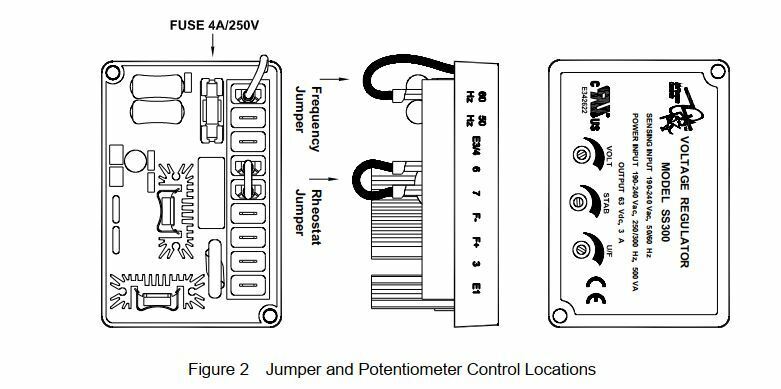 SS300 AVR MCPHERSON VOLTAGE REGULATOR. Replaces Marathon PM300 & PM300E