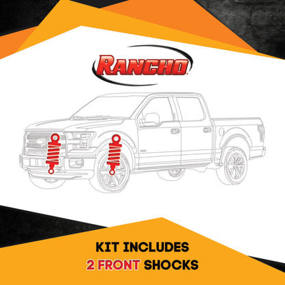 Rancho Kit 2 Front RS5000X Gas Shocks for Chevrolet Colorado 2WD 04-12