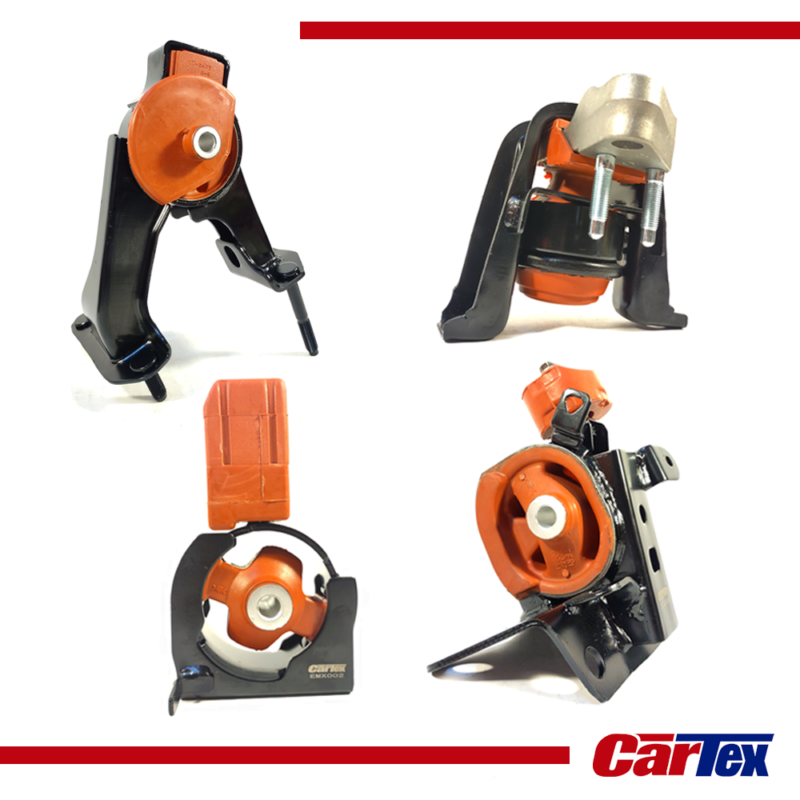 Premiun Engine Mount Kit Cartex (4) Toyota Corolla 03-08 Automatic Transmission