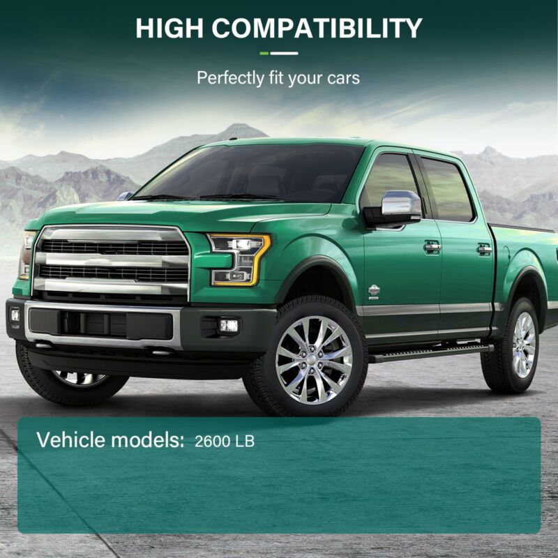 Pair Heavy Duty 2600 LBS Air Bags Suspension Spring For 3/8" 1/2" NPT Port