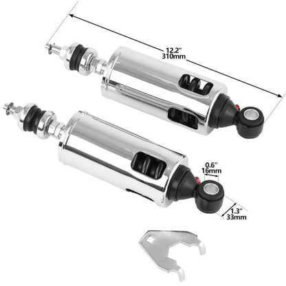 Rear Suspension Heavy Duty Rear Shocks Fit For Harley Softail 2000-2017 Chrome