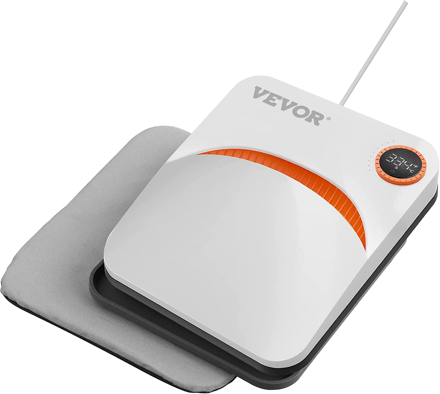 VEVOR Heat Press Machine,10x12inches Portable Shirt Printing Multifunctional Sublimation Transfer Heat Press Machine Teflon Coated, Easy Iron-on Press for T-Shirts/Pillows/Bags/HTV Vinyl Projects