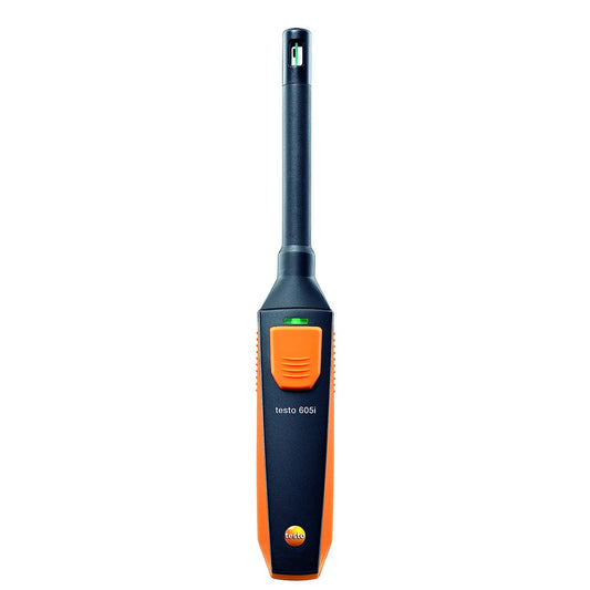 Testo 605i | Termohigrómetro para medición de temperatura y humedad en interiores | con soporte Bluetooth