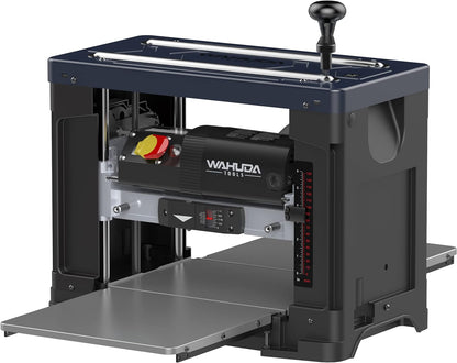 Wahuda Tools Cepilladora de cabeza de corte en espiral de 13" con puntas de carburo de 4 lados (velocidad única - nuevo)