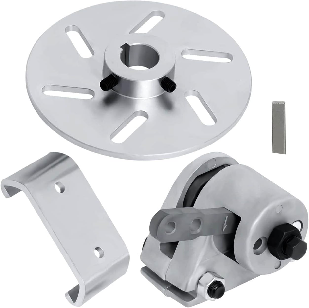 Pinza de freno Go Kart y pieza de disco compatible con Mancoo, Yerf- Dogg, Predatorr 212cc. Disco de orificio de 1 pulgada y pinza de freno mecánica, sistema de freno Go Kart