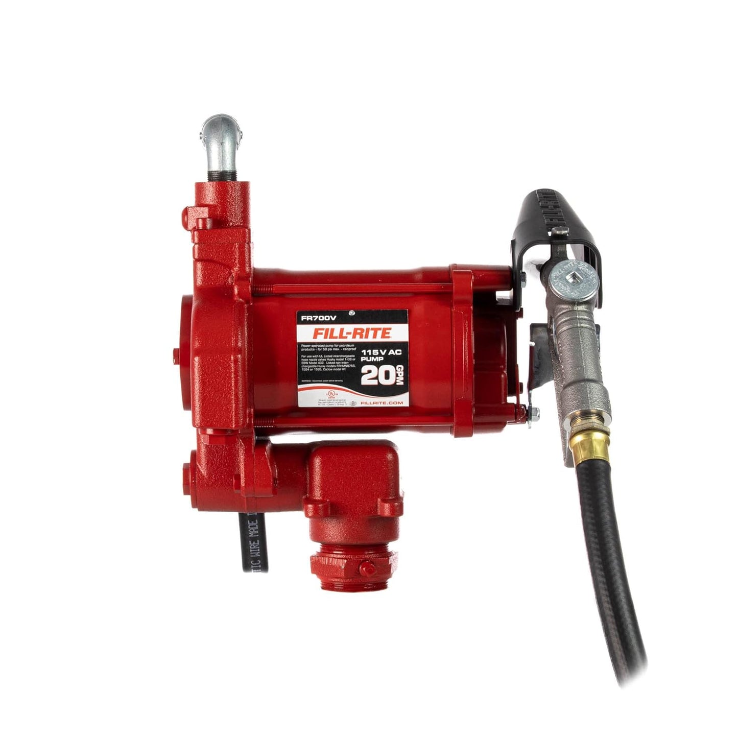 Fill-Rite FR701V Heavy Duty AC Transfer Pumps, 20 GPM, 115 VAC