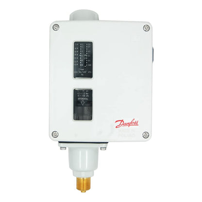 Danfoss - Interruptor de presión (rango: 3 a 40 PSI) con conexión de presión de 3/8 G para automóviles, calderas, turbina de vapor, bombas, HVAC, refrigeración marina. Modelo: RT-116 (paquete de 2)