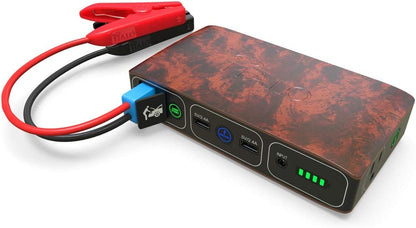 HALO Bolt - Cargador portátil de 58,830 mWh para teléfono y laptop, arrancador de automóvil con salida de corriente alterna y cargador de automóvil, dorado