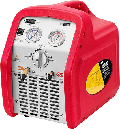 VIVOHOME Máquina de recuperación de refrigerante portátil de 110-120 V CA 60 Hz 3/4 HP de un solo cilindro