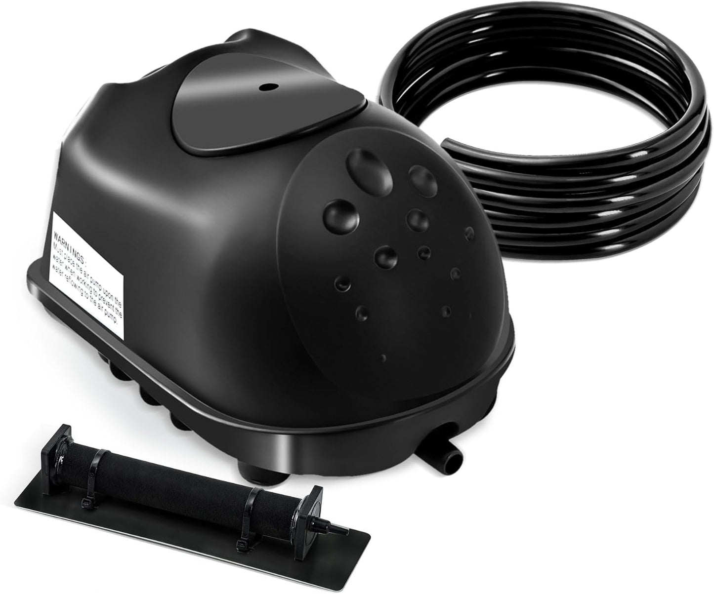 Kit de aireación y aireación de estanque, kit de bomba de aire de estanque séptico para estanques de hasta 8000 galones, sistema de aireación de estanque todo en uno, línea de aire ponderada