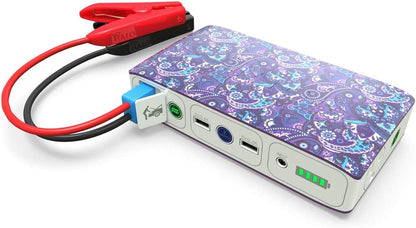 HALO Bolt - Cargador portátil de 58,830 mWh para teléfono y laptop, arrancador de automóvil con salida de corriente alterna y cargador de automóvil, dorado