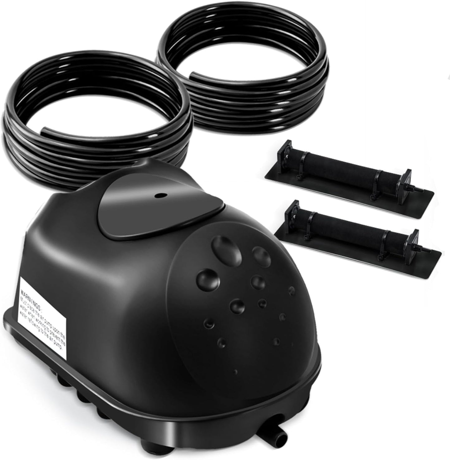 Kit de aireación y aireación de estanque, kit de bomba de aire de estanque séptico para estanques de hasta 8000 galones, sistema de aireación de estanque todo en uno, línea de aire ponderada