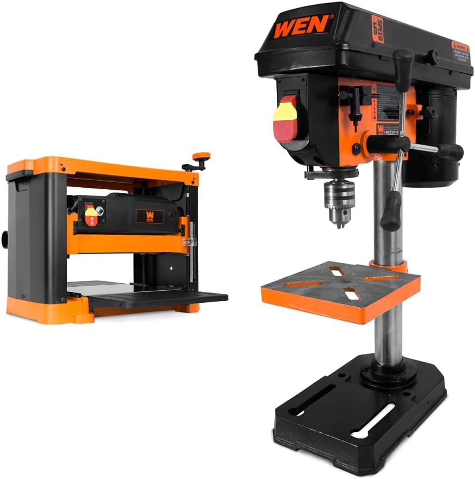 WEN PL1252 - Cepilladora de espesor de sobremesa de dos hojas de 15 amperios y 12.5 pulgadas, color negro