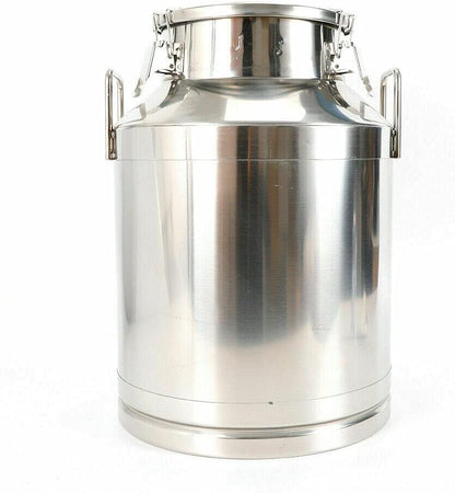 Bote de leche de acero inoxidable, cubeta de vino resistente, cubeta de vino con tapa sellada (50 litros/13.2 galones)